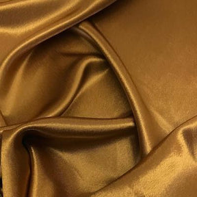 Crepe Back Satin Rod Pocket Curtains - Antique Gold