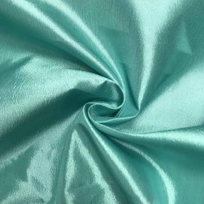 Extra Wide Nylon Taffeta Rod Pocket Curtains - Aqua Blue
