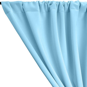 Neoprene Scuba Rod Pocket Curtains - Baby Blue