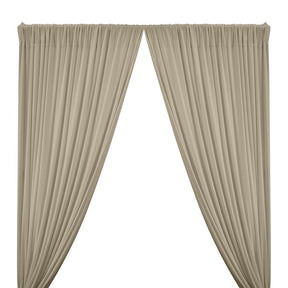 DTY Double-Sided Brushed Rod Pocket Curtains - Beige
