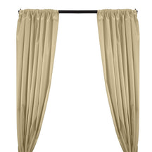 Ottertex® Canvas Waterproof Rod Pocket Curtains - Beige