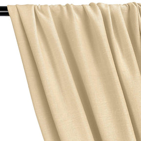 Silk Linen Matka Rod Pocket Curtains -  Beige