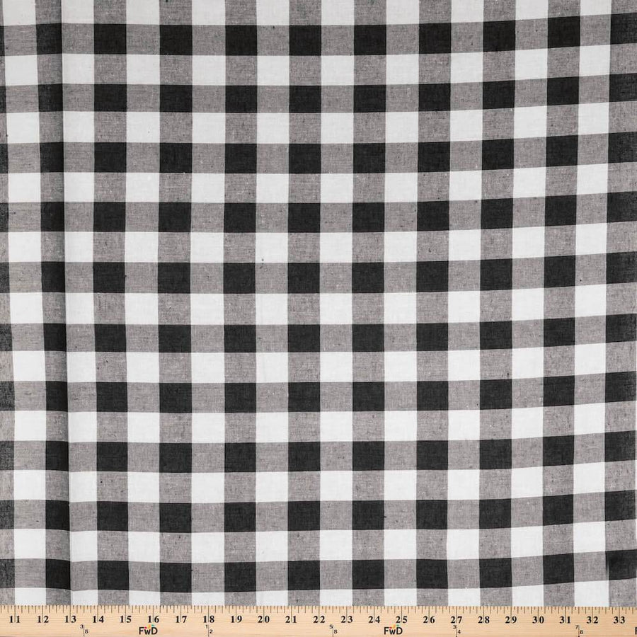 Gingham 1 Inch Check Printed Broadcloth Fabric