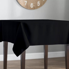 Poplin 60 Rectangular Table Covers Black Image 2