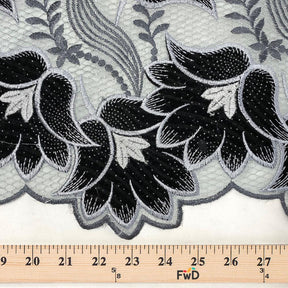 Sparkled Tulip Metallic Embroidery Lace