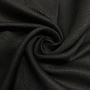 Polyester Twill Rod Pocket Curtains - Black