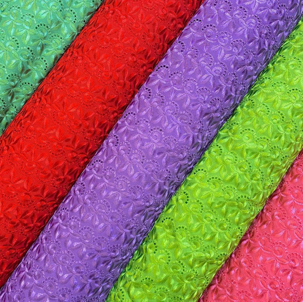 Blossom Eyelet Embroidery Fabric Group