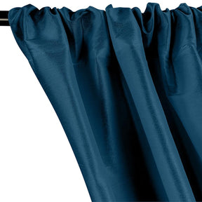 Polyester Dupioni Rod Pocket Curtains - Blue 32
