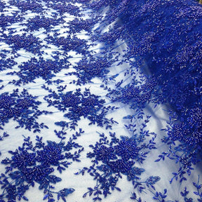 Ivy Bridal Lace Beaded Fabric Fabric
