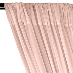 Polyester Chiffon Rod Pocket Curtains - Blush