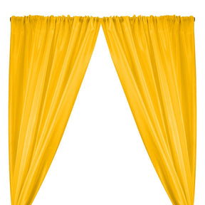 Polyester Dupioni Rod Pocket Curtains - Bright Yellow 3