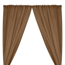 Polyester Dupioni Rod Pocket Curtains - Bronze 117