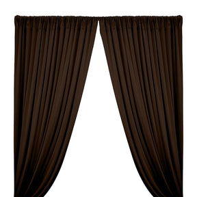 Cotton Jersey Rod Pocket Curtains - Brown