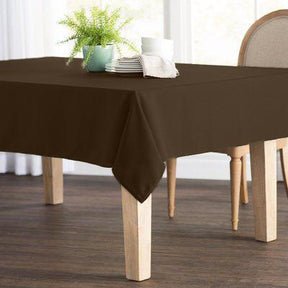 Poplin 60 Rectangular Table Covers Brown Image 1