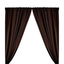 Poplin (60") Rod Pocket Curtains - Brown