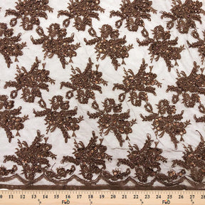 Brown Queen Beaded Lace