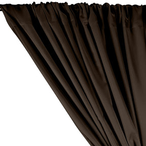 Polyester Twill Rod Pocket Curtains - Brown