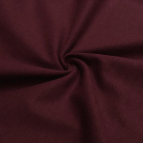Cotton Flannel Rod Pocket Curtains - Burgundy