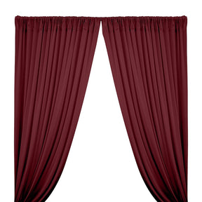 Cotton Jersey Rod Pocket Curtains - Burgundy