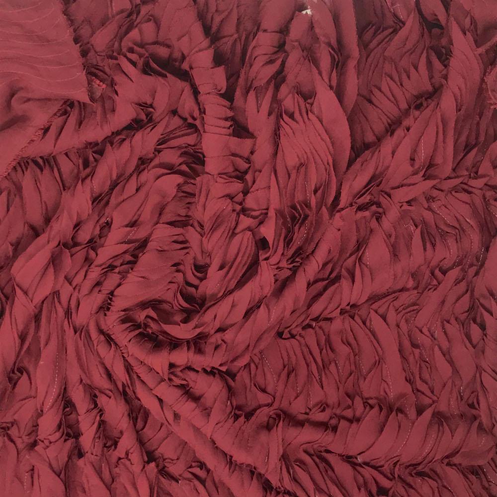 Wave Ruffle Chiffon Fabric By The Yard