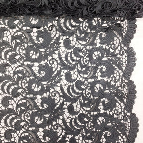Grey Cardinal Guipure French Venice Lace Fabric