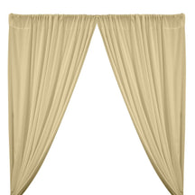 Peachskin Rod Pocket Curtains - Beige
