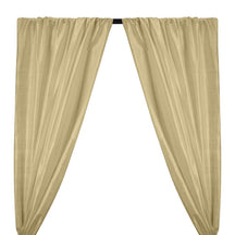 Silk Dupioni (54 Inch) Rod Pocket Curtains - Champagne