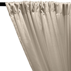 Stretch Charmeuse Satin Rod Pocket Curtains - Champagne
