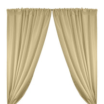 Polyester Twill Rod Pocket Curtains - Champagne