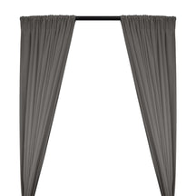 Cotton Flannel Rod Pocket Curtains - Charcoal