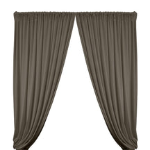 Stretch Velvet Rod Pocket Curtains - Charcoal