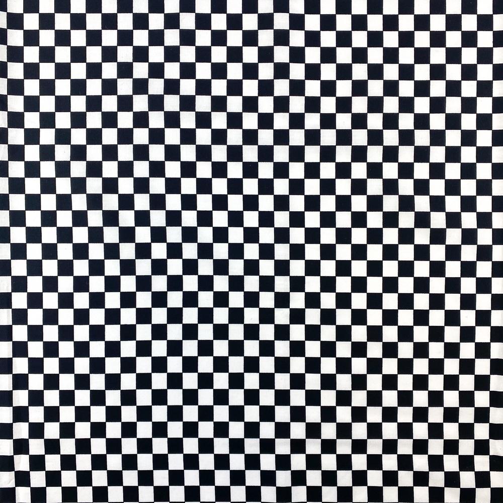 Checkkered Print Checkered Printed Poplin Fabric By The Yard