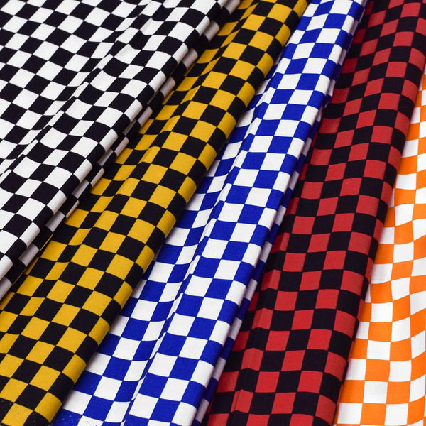 Checkered Printed Cotton Poplin