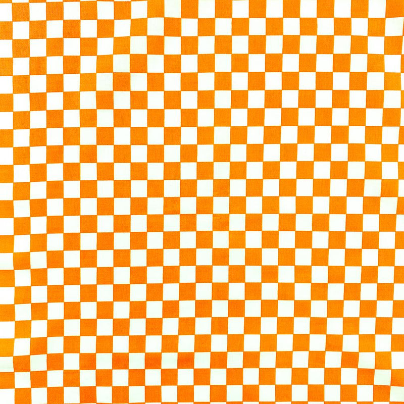 Checkered Printed Poplin Fabric By The Yard