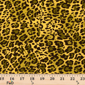 Cheetah Print Fabric 100% Cotton Animal Spots 58/60 Wide Sold BTY 