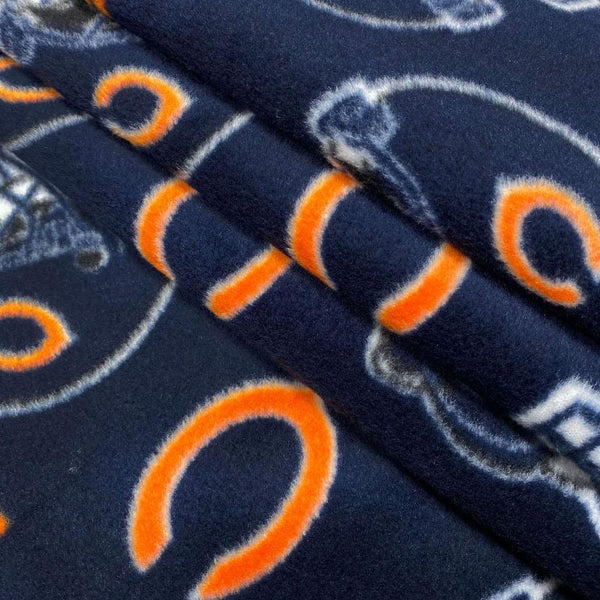 Chicago Bears Blue NFL Fleece Fabric