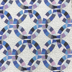 Circle Blue Print Sheeting Fabric
