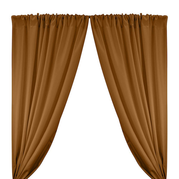 Polyester Twill Rod Pocket Curtains - Copper