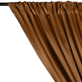 Charmeuse Satin Rod Pocket Curtains - Copper