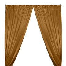 Crepe Back Satin Rod Pocket Curtains - Copper