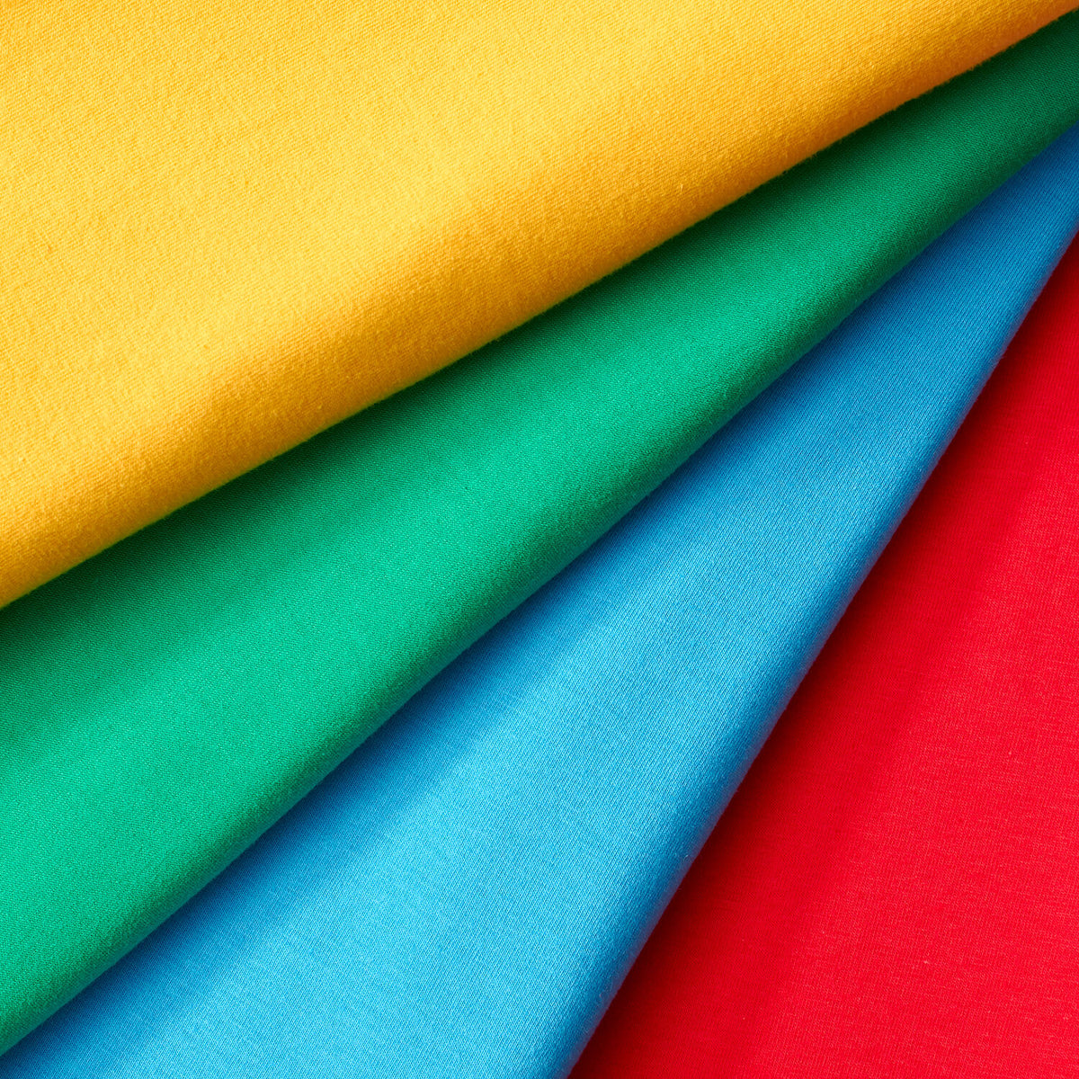 95 Cotton 5 Spandex Knitted Fabric, Plain/Solids, Multicolour at