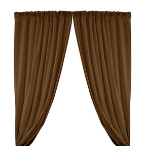 Cotton Polyester Broadcloth Rod Pocket Curtains - Dark Gold