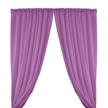 Cotton Polyester Broadcloth Rod Pocket Curtains - Lilac