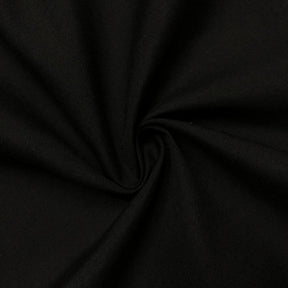 Cotton Polyester Broadcloth Rod Pocket Curtains - Black