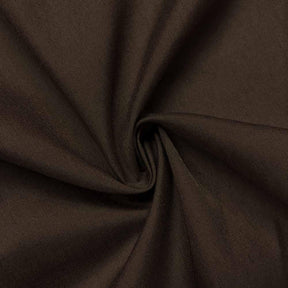 Cotton Polyester Broadcloth Rod Pocket Curtains - Brown