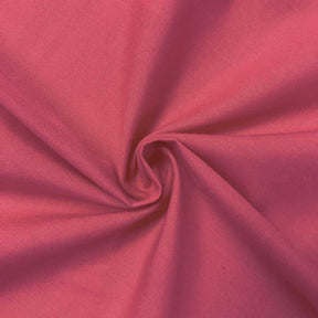 Cotton Polyester Broadcloth Rod Pocket Curtains - Fuchsia