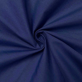 Cotton Polyester Broadcloth Rod Pocket Curtains - Royal Blue
