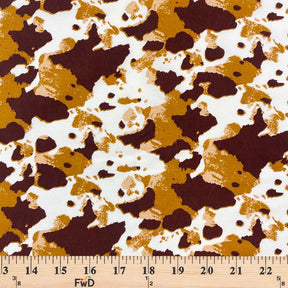 Cow Print Fabric By The Yard - Brown and Cream Cow Print Fabric - Western  Fabric – Pip Supply