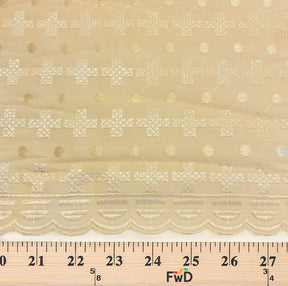 Cross Eyelet Embroidery Fabric