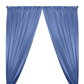 Crepe Back Satin Rod Pocket Curtains - Dark Blue